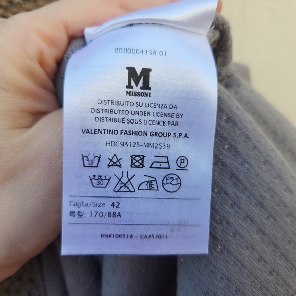 MISSONI Metallic Ombre Mermaid Flute Hem Mini Dress - Picture 10 of 11